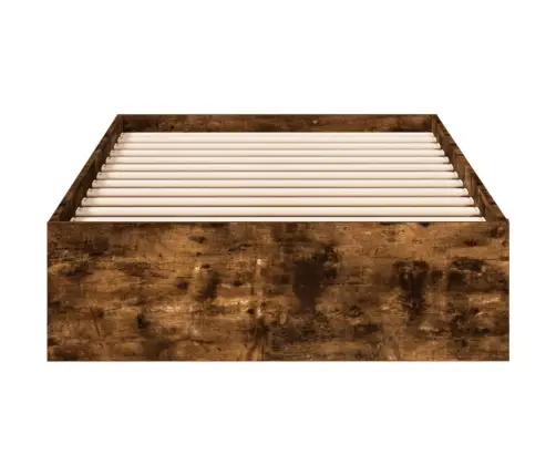 Lovos Rėmas Su Stalčiais, Dūminio Ąžuolo, 90X200cm Mediena