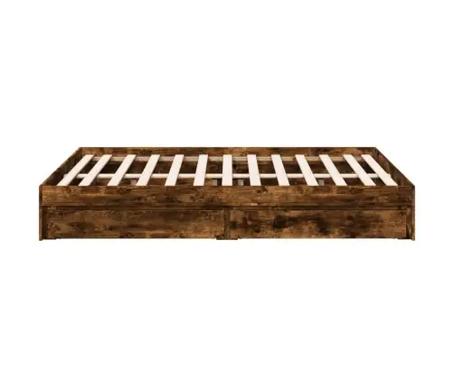 Voodiraam Sahtlitega, Suitsutatud Tamm, 140X190 cm Tehispuit