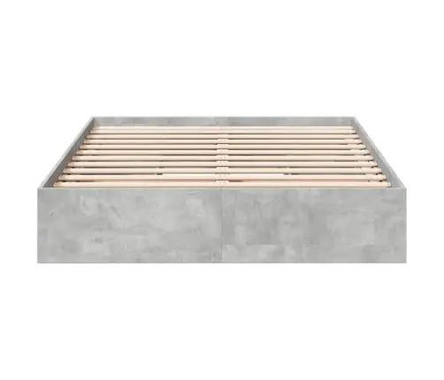 Voodiraam Sahtlitega, Betoonhall, 135X190 cm Tehispuit