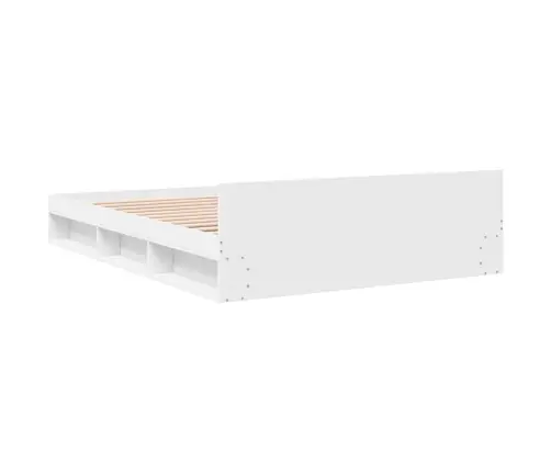 Gultas Rāmis Ar Atvilktnēm, Bez Matrača, Balts, 160X200 Cm Vidaxl