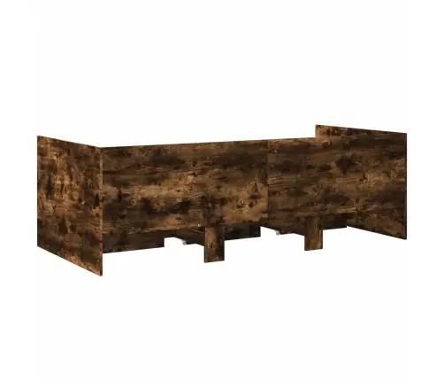 Gulta Ar Atvilktnēm, Bez Matrača, Ozolkoka Krāsa, 100X200 Cm Vidaxl