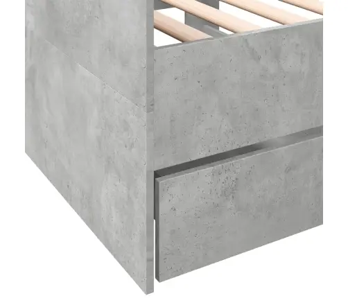 Kušetė Su Stalčiais Be Čiužinio, Ąžuolo Spalvos, 90X200 Cm