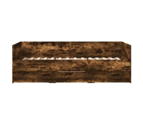 Gulta Ar Atvilktnēm, Bez Matrača, Ozolkoka Krāsa, 90X200 Cm Vidaxl