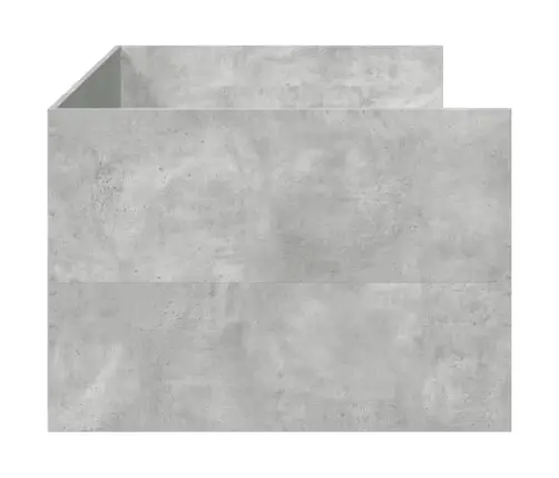 Kušetė Su Stalčiais Be Čiužinio, Betono Pilka, 75X190 Cm