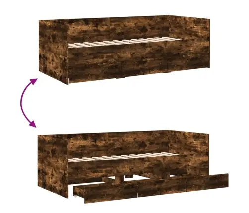 Sahtlitega Päevavoodi, Ilma Madratsita, 75X190 Cm