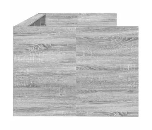 Gulta Ar Atvilktnēm, Bez Matrača, Pelēka, 100X200 Cm Vidaxl