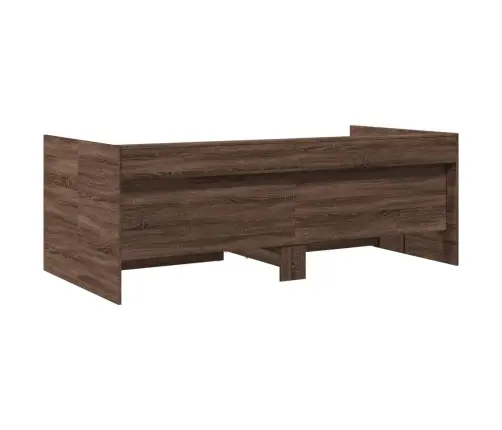 Sahtlitega Päevavoodi, Ilma Madratsita, Pruun Tamm, 90X190 Cm