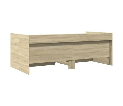 Gulta Ar Atvilktnēm, Bez Matrača, Ozolkoka Krāsa, 75X190 Cm Vidaxl