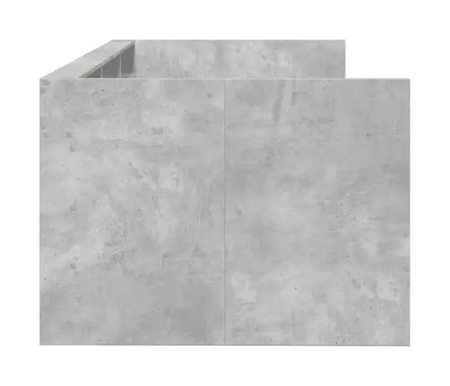 Kušetė Su Stalčiais Be Čiužinio, Betono Pilka, 75X190 Cm