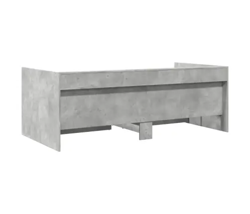 Kušetė Su Stalčiais Be Čiužinio, Betono Pilka, 75X190 Cm