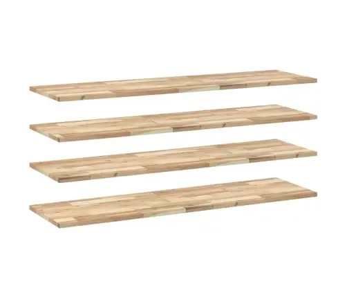 Seinariiulid 4 Tk, 140 X 40 X 2 cm Töötlemata Akaatsiapuit