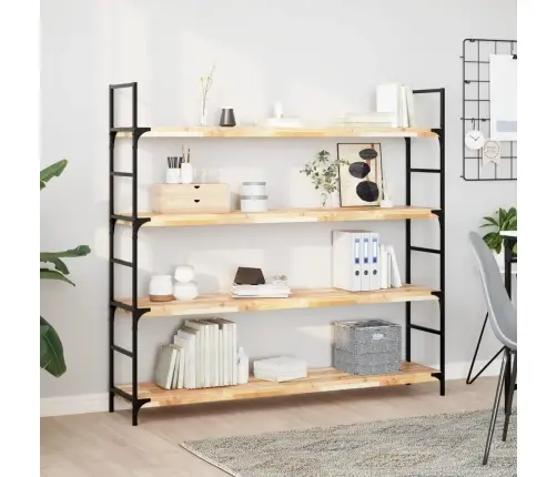 Seinariiulid 3 Tk, 120 X 30 X 4 cm Töötlemata Akaatsiapuit