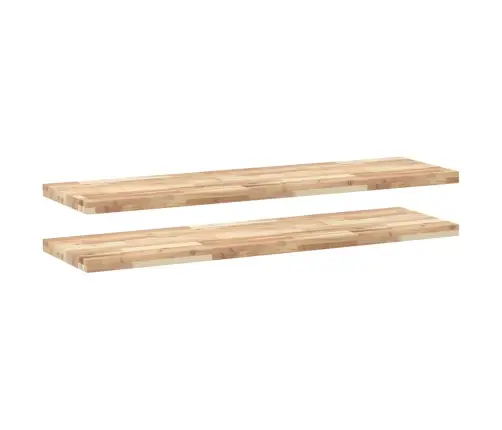 Seinariiulid 2 Tk, 120 X 40 X 4 cm Töötlemata Akaatsiapuit