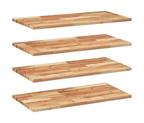 Pakabinamos Lentynos, 4Vnt., 60X40X2cm Akacijos Masyvas