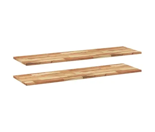 Seinariiulid 2 Tk, 140X40X2 cm Õliviimistlusega Akaatsiapuit