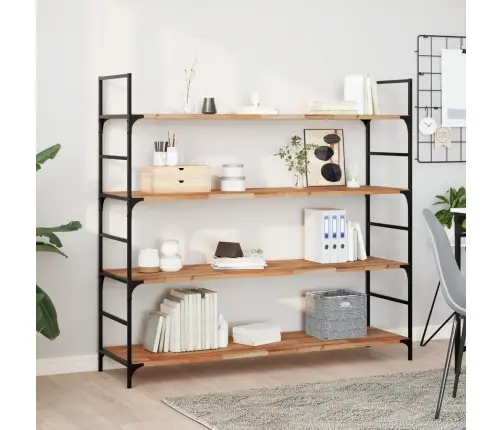 Sienas Plaukti, 3 Gb., 140X40X2 Cm, Eļļas Apdare, Akācijas Koks Vidaxl