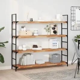 Seinariiulid 3 Tk, 120X30X4 cm Õliviimistlusega Akaatsiapuit