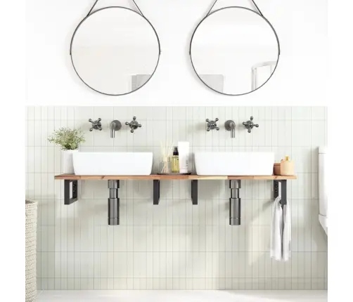 Vannitoa Töötasapind, Töötlemata, 140 X 40 X 2 cm Akaatsiapuit