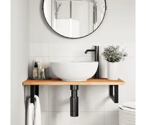 Vonios Kambario Spintelės Viršus, 60X40X2cm Akacijos Masyvas