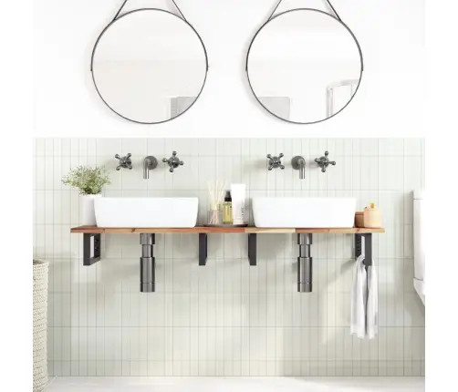 Vannasistabas Virsma, 160X40X2 Cm, Eļļas Apdare, Akācijas Koks Vidaxl