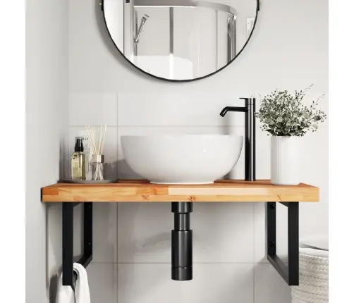 Vonios Kambario Spintelės Viršus, 100X60X4cm Akacijos Masyvas