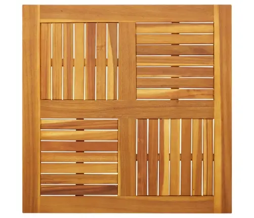 Stalviršis, 80X80X2,2cm Akacijos Medienos Masyvas, Kvadratinis