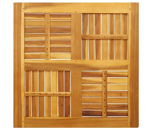 Stalviršis, 80X80X2,2cm Akacijos Medienos Masyvas, Kvadratinis