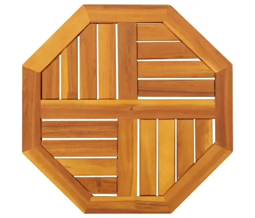Galda Virsma, 50X50X2 Cm, Astoņstūra Forma, Akācijas Masīvkoks Vidaxl