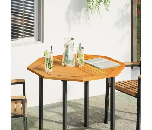 Stalviršis, 90X90X2,2cm Akacijos Masyvas, Aštuonkampis