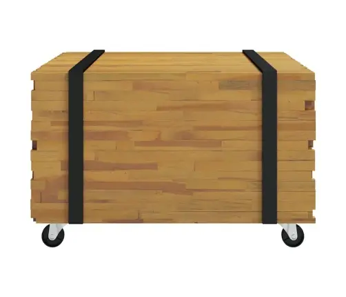 Kafijas Galdiņš Brūna 60 X 60 X 38 Cm Ciets Tekša Koks Vidaxl