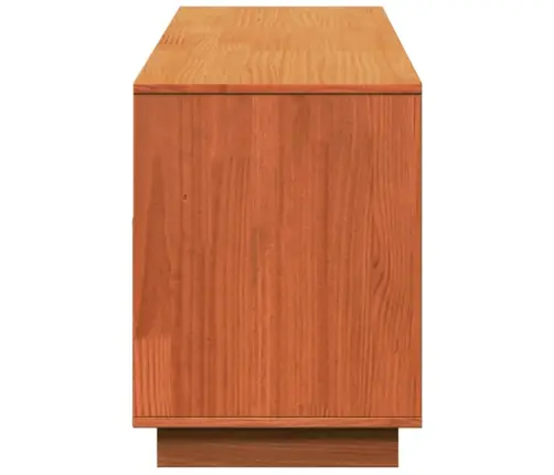 Tv Skapītis, Vaska Brūns, 140X35X50 Cm, Priedes Masīvkoks Vidaxl