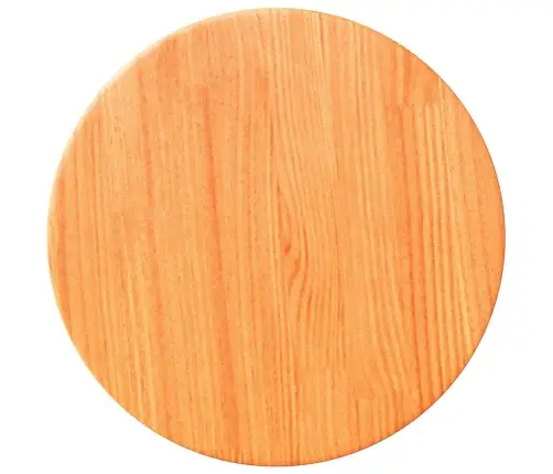 Stalviršis, Vaško Rudas, 30X2,5cm Pušies Masyvas, Apskritas