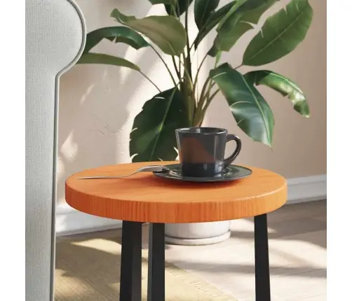 Stalviršis, Vaško Rudas, 30X2,5cm Pušies Masyvas, Apskritas