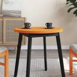 Ümmargune Lauaplaat, Vahapruun, Ø60 X 2,5 cm Männipuit