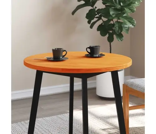 Ümmargune Lauaplaat, Vahapruun, Ø70 X 2,5 cm Männipuit