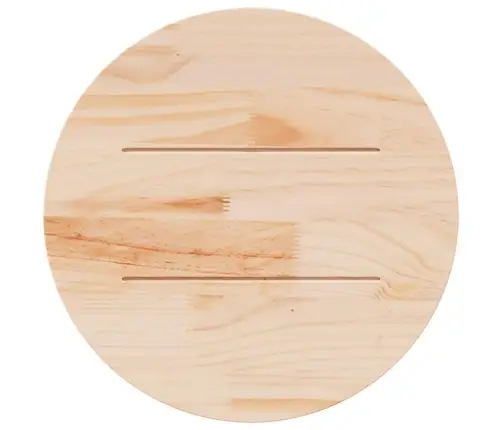 Ümmargune Lauaplaat, Vahapruun, Ø70 X 2,5 cm Männipuit