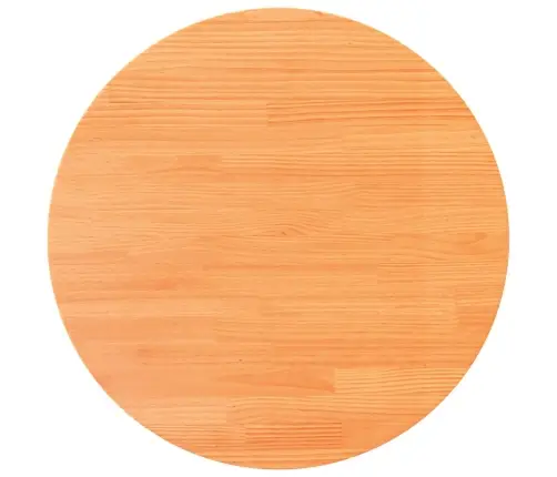 Ümmargune Lauaplaat, Vahapruun, Ø80 X 2,5 cm Männipuit