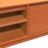 Televizoriaus Spintelė, Vaško Ruda, 140X35X40cm Pušies Masyvas Televizoriaus Spintelė, Vaško Ruda, 140X35X40cm Pušies Masyvas