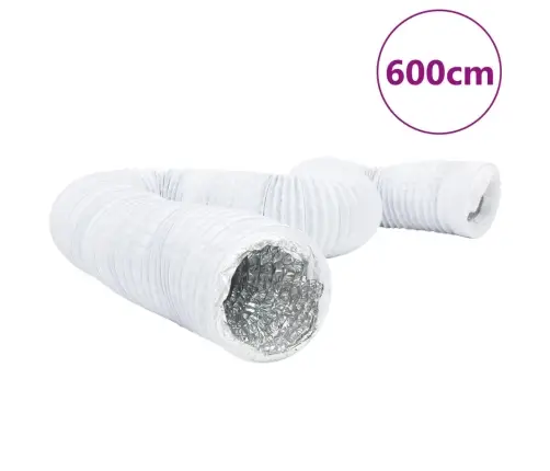 Ventilācijas Kanāls, Alumīnijs, 6 M, Ø10 Cm, Pvc Vidaxl