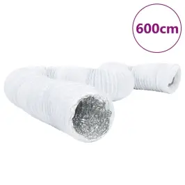 Ventilācijas Kanāls, Alumīnijs, 6 M, Ø15 Cm, Pvc Vidaxl