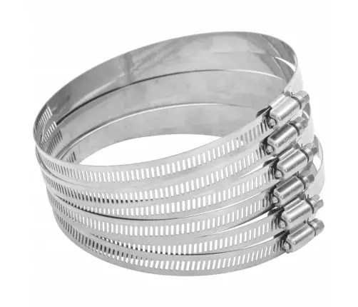 Šļūteņu Skavas, 6 Gab., 91-140 Mm, Nerūsējošais Tērauds Vidaxl