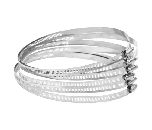 Šļūteņu Skavas, 6 Gab., 91-165 Mm, Nerūsējošais Tērauds Vidaxl