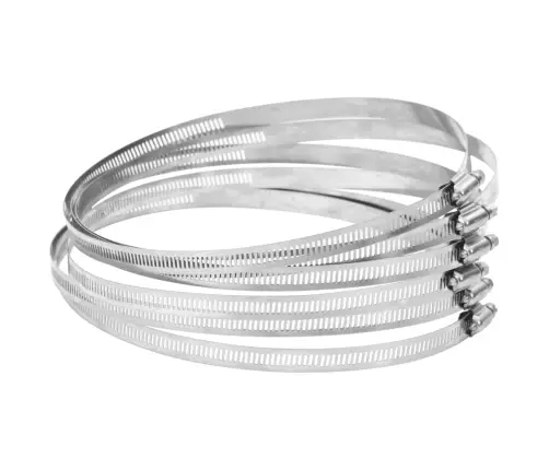 Žarnų Spaustukai, 6Vnt., 91-220Mm, 304 Nerūdijantis Plienas