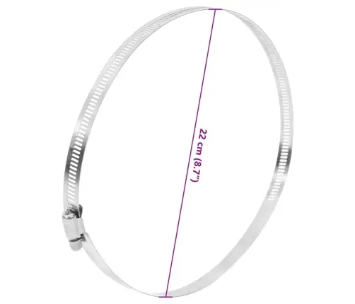 Žarnų Spaustukai, 6Vnt., 91-220Mm, 304 Nerūdijantis Plienas