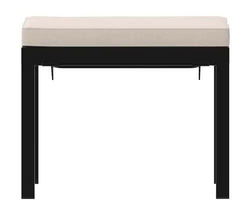 Sodo Taburetės Su Pagalvėlėmis, Juodi, Plienas