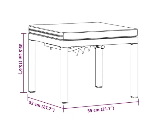 Sodo Taburetės Su Pagalvėlėmis, Juodi, Plienas