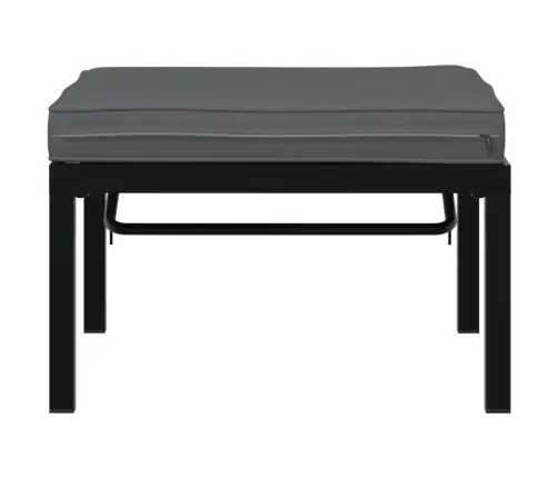 Dārza Soliņš Ar Matraci, Alumīnijs, Melns Vidaxl