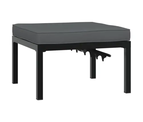 Dārza Soliņš Ar Matraci, Alumīnijs, Melns Vidaxl