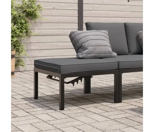 Dārza Soliņš Ar Matraci, Alumīnijs, Melns Vidaxl