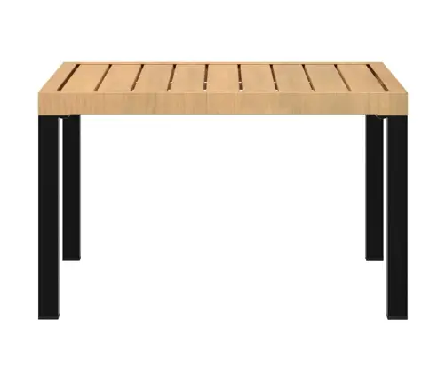 Sodo Kavos Staliukas, Juodas, 65X65X40cm Aliuminis